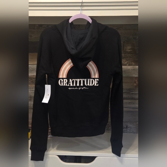 Spiritual Gangster "Gratitude" Raglan Zip- Up Hoodie - Picture 9 of 10